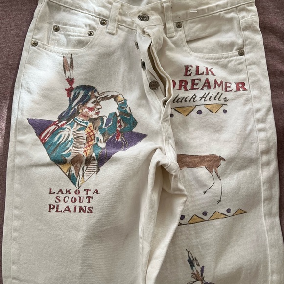 Ralph Lauren White Polo Dungarees - Picture 1 of 7